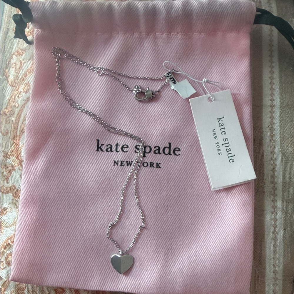 Kate Spade Silver Heart Pendant Necklace